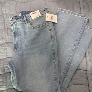 Wrangler Women's Sky Blue Straight Leg Jeans